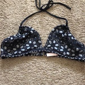 Victoria’s Secret lace overlay bikini top.